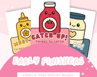 Early Finishers Visual Posters | Classroom Decor (Digital Download)