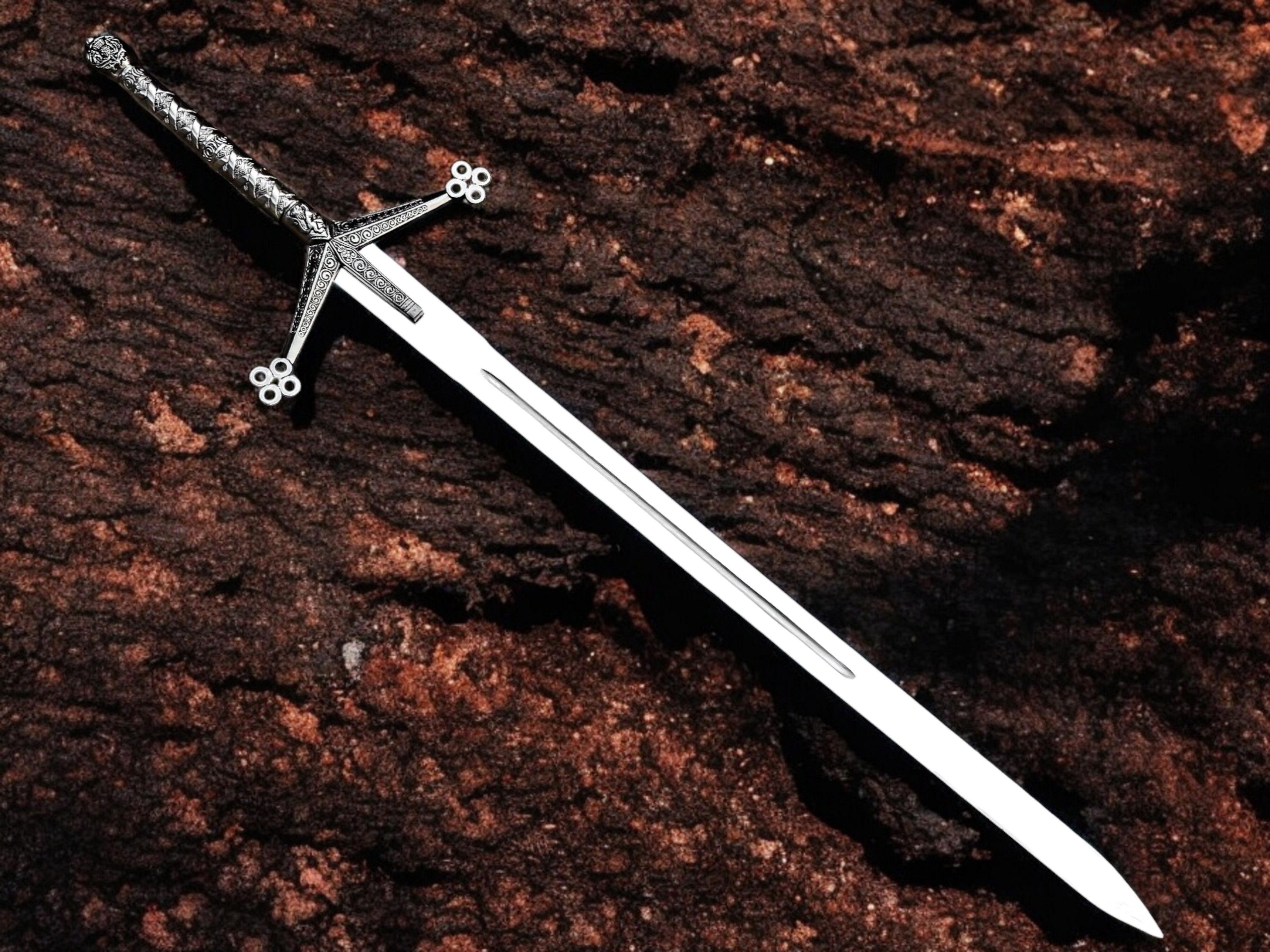 Handmade Scottish Claymore Sword J2 Steel Highland Claymore Black 