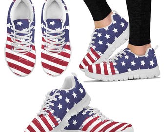 patriotic women's tennis shoes