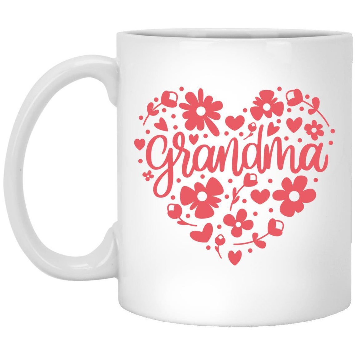 Grandma Mug Grandma Gift Grandma Heart Mug Mothers Day Etsy
