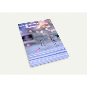 Grappige wenskaart voor de aankondiging van een zwangerschap – Jimmy & Jane Paperclip Couple (10 kaarten)
