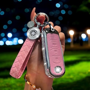Leather Car Key Cover For Mazda, Leather Car Key Case, Car Key Cover, Car Key Fob, Car Accessories, With Keychain, Key Fob For Mazda, Gift