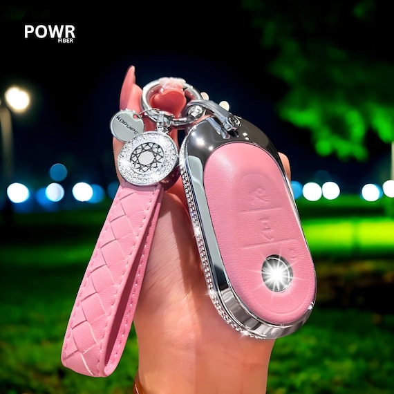 Leather Car Key Cover for Mercedes Benz, Leather Car Key Case, Car