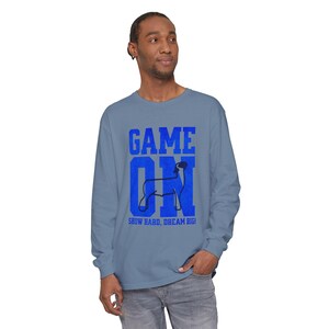 Game On Sheep Version Stock Show Langarm-T-Shirt Perfekt für Livestock Shows & Barn Days
