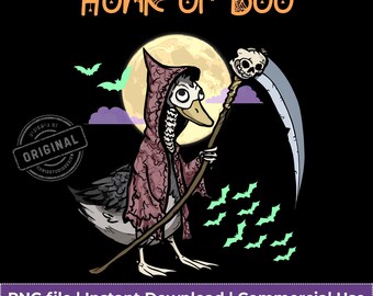 Ganso tonto, parca, Halloween PNG: Diseño de camiseta "Bocina o bufido", descarga digital