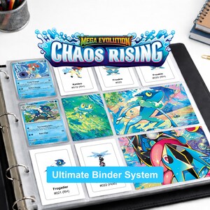 Pokémon Chaos Rising Pärmblad Utskrivbara | Kortchecklista PDF | Master Set | Direktnedladdning
