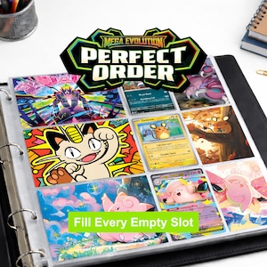 Pokemon Perfect Order Binder Filler Inserts Printable | Set Art Inserts PDF | Master Set Binder Organizer Cards | Instant Download
