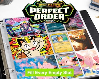 Pokemon Perfect Order Binder Filler Inserts Printable | Set Art Inserts PDF | Master Set Binder Organizer Cards | Instant Download
