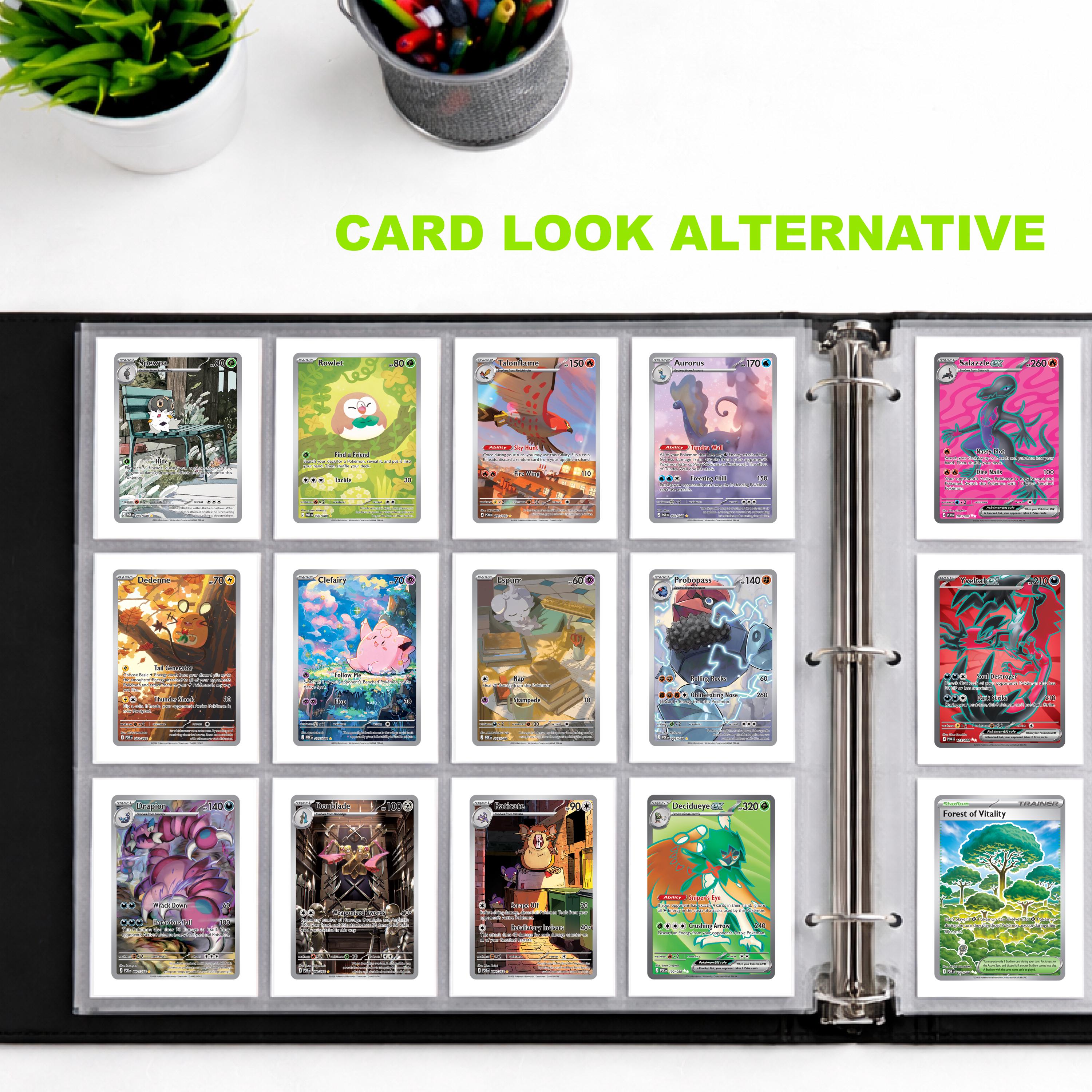 best binder pages for pokemon cards FunGuys Toploader 4 Pocket Trading Card Binder 128 Top Loaders, Card Binder, MTG, Yugioh, Sports Cards, TCG Storage Album, Zipper Card Collector Folder : Office Products Pokemon Perfect Order Binder Pages