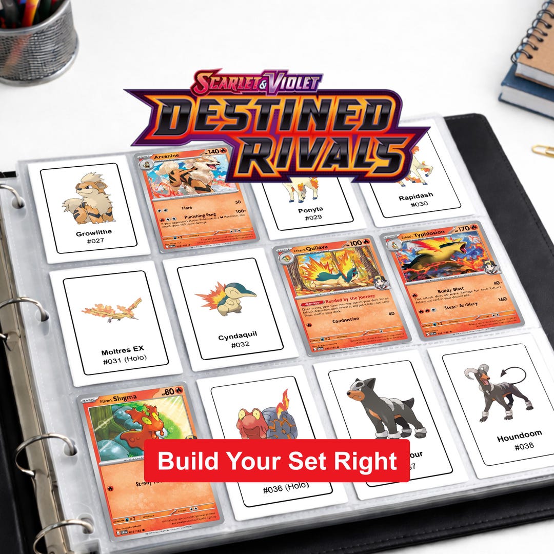 Destined Rivals Players Guide.pdf Pokemon Destined Rivals Binder Pages Printable | Card Checklist PDF ...