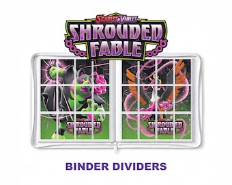 Pokemon Shrouded Fable Binder Dividers Printable | Card Divider Tabs PDF | TCG Master Set Binder Organizer Inserts