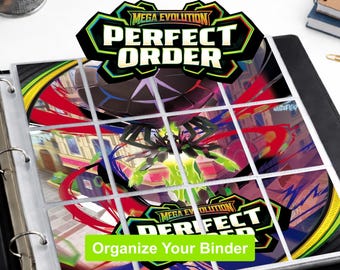 Pokemon Perfect Order Binder Dividers Printable | Card Divider Tabs PDF | Master Set Binder Organizer Inserts | Instant Download