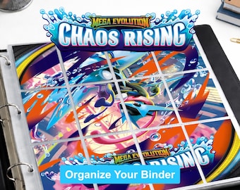 Pokemon Chaos Rising Binder Dividers Printable | Card Divider Tabs PDF | Master Set Binder Organizer Inserts | Instant Download