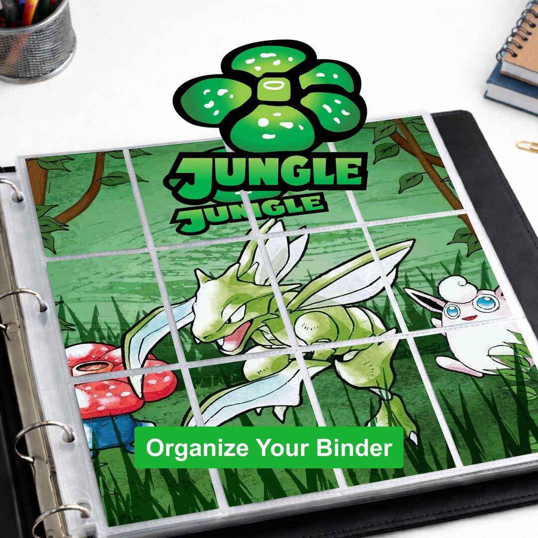 Pokemon Jungle Binder Dividers Printable | Card Divider Tabs PDF ...