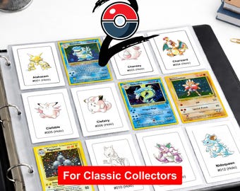 Pokemon Base Set 2 Binder Pages Printable | Card Checklist PDF | Master Set | Instant Download