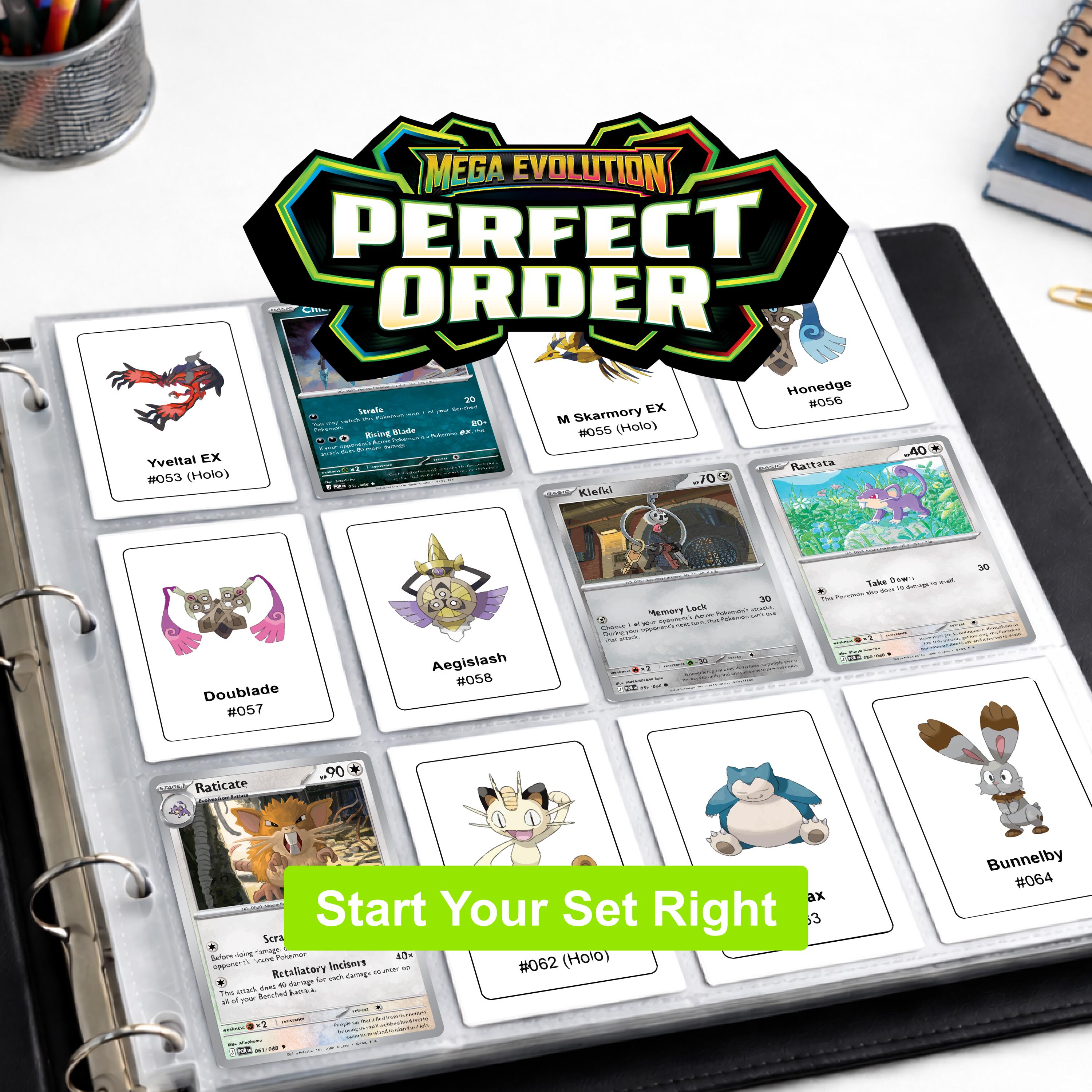 Pokemon Perfect Order Checklist.pdf Pokemon Perfect Order Binder Pages Printable | Card Checklist PDF ...