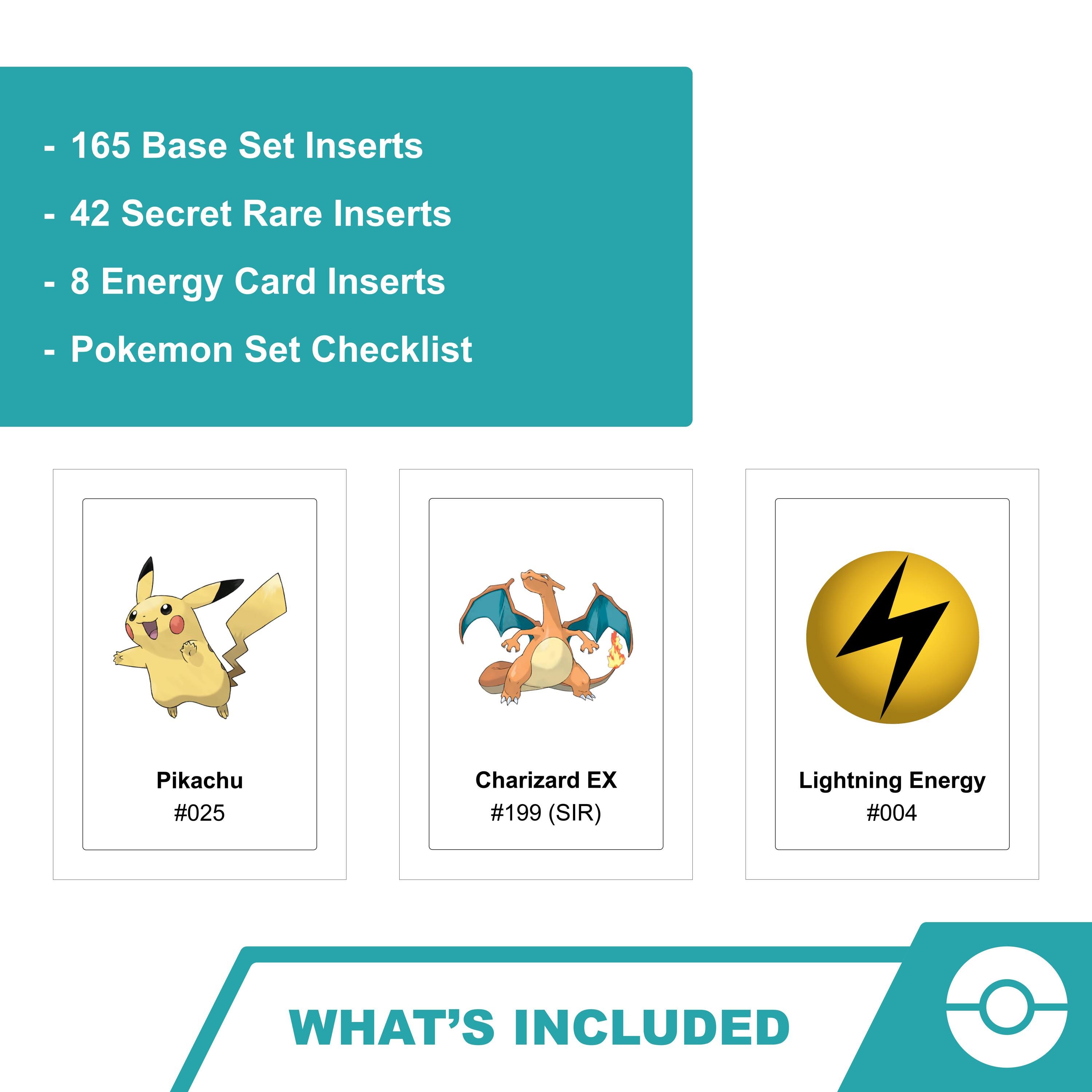 Pokemon 151 Binder Pages Printable | Card Checklist PDF | Complete Set ...