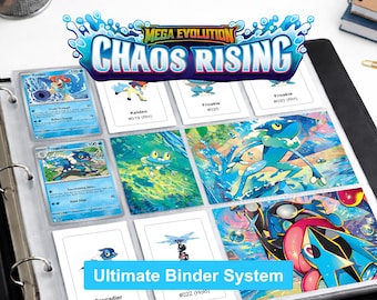 Pokemon Chaos Rising Binder Pages Printable | Card Checklist PDF | Master Set | Instant Download