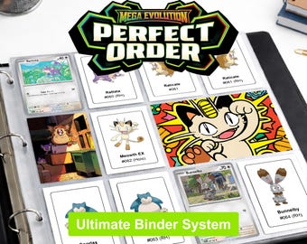 Pokemon Perfect Order Binder Pages Printable | Card Checklist PDF | Master Set | Instant Download
