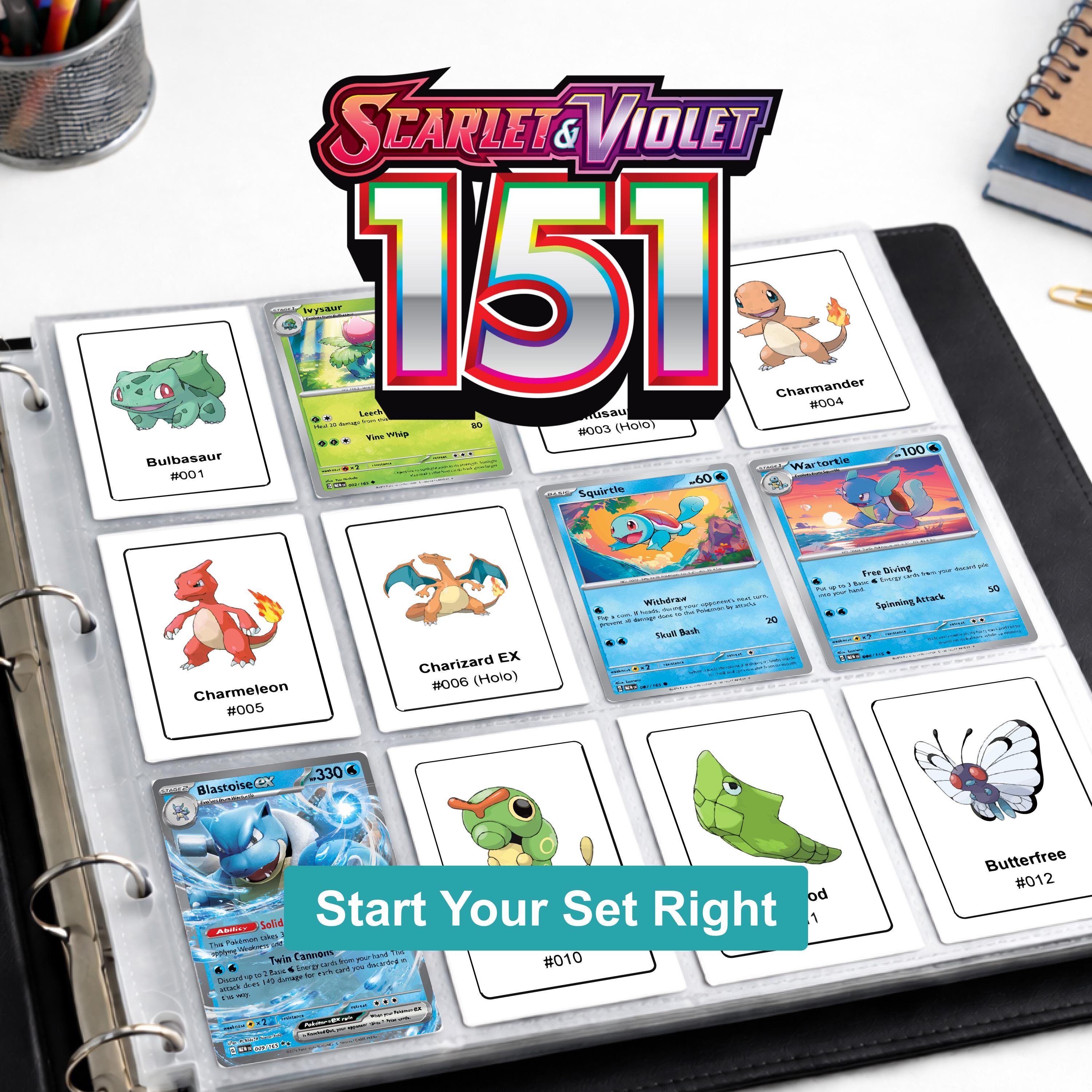 pokemon 151 card list pdf Checklist | Pokemon 151 Binder Pages Printable