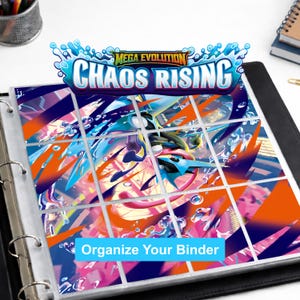 Pokemon Chaos Rising Binder Dividers Printable | Card Divider Tabs PDF | Master Set Binder Organizer Inserts | Instant Download