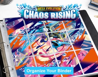Pokemon Chaos Rising Binder Dividers Printable | Card Divider Tabs PDF | Master Set Binder Organizer Inserts | Instant Download