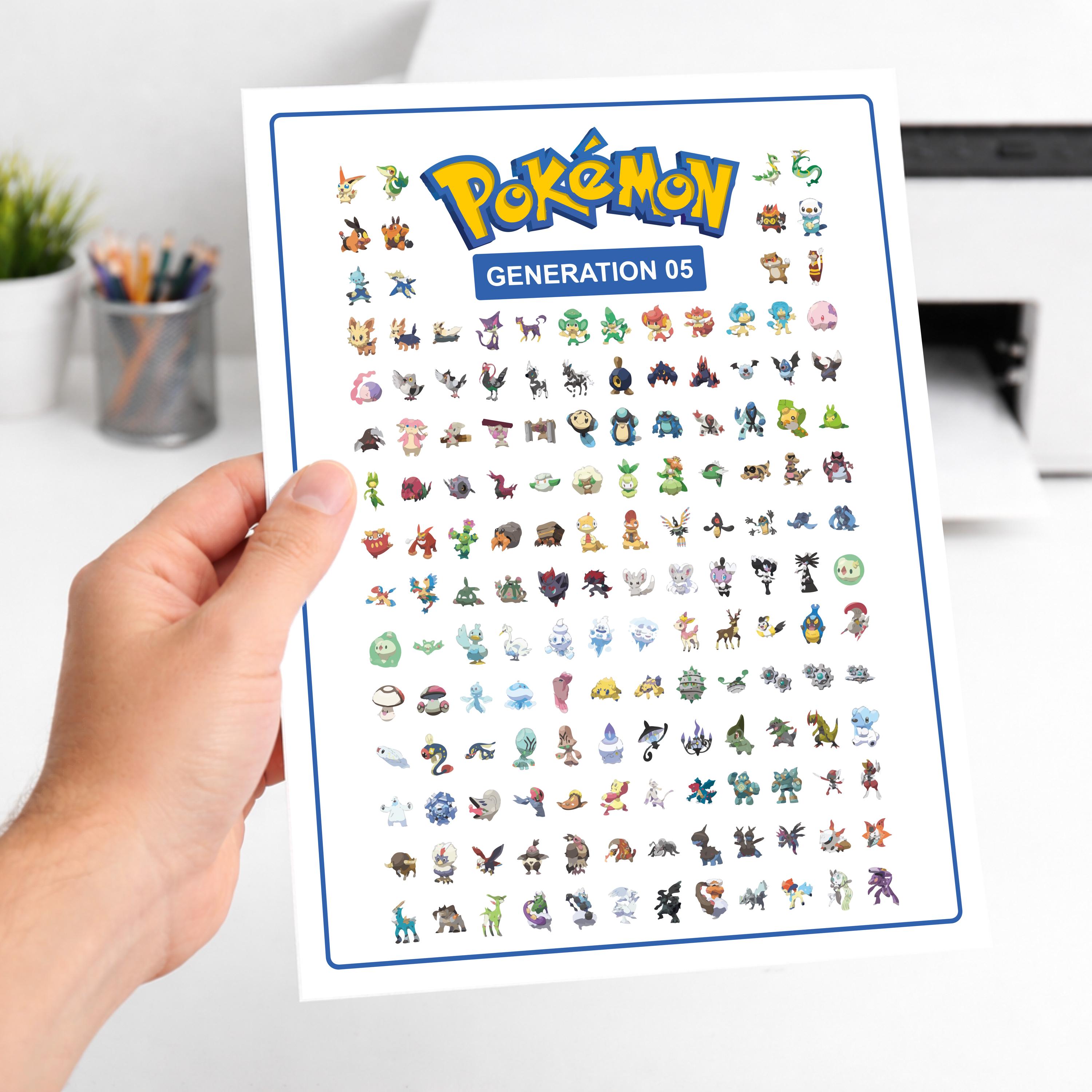 Pokedex Checklist.pdf Pokemon Unova Pokedex Binder Pages Printable | 649 Pokemon Checklist ...