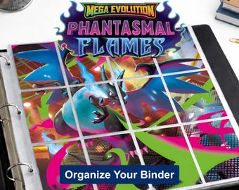 Pokemon Phantasmal Flames Binder Dividers Printable | Card Divider Tabs PDF | Master Set Binder Organizer Inserts | Instant Download