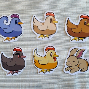 Stardew Valley Coop Animal Stickers