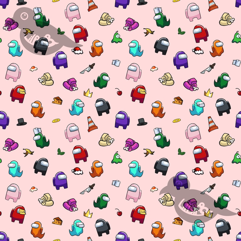 Among Us Seamless Pattern - Etsy