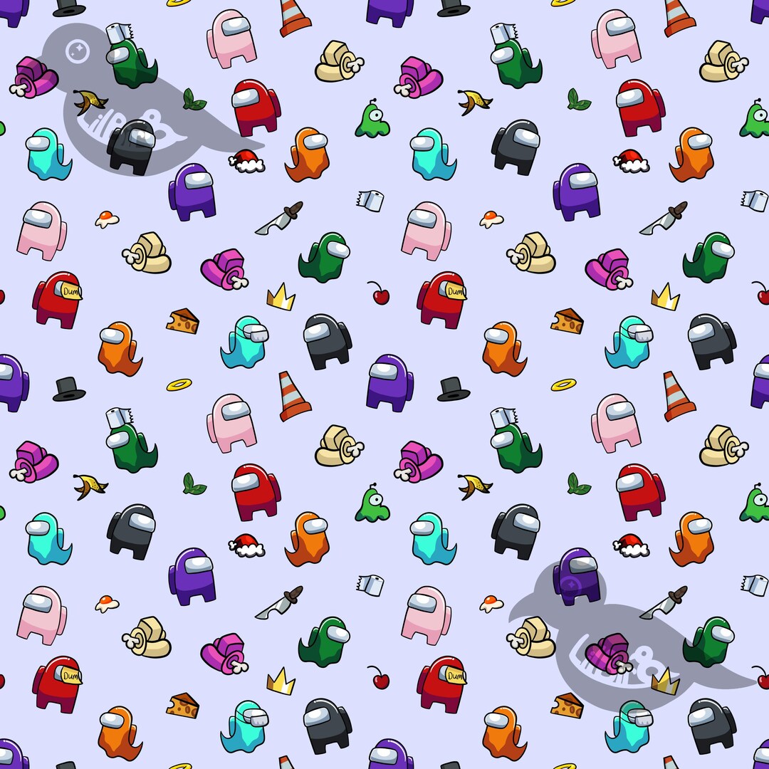 Among Us Seamless Pattern - Etsy