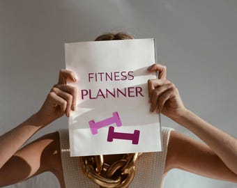 Fitness Planner - Digital - Printable - Pink