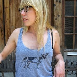 Tasmanian Tiger / Tri-blend Tank / Heather Gray / S