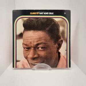 Nat « King » Cole, gros plan, 2 disques, disque vinyle, vintage
