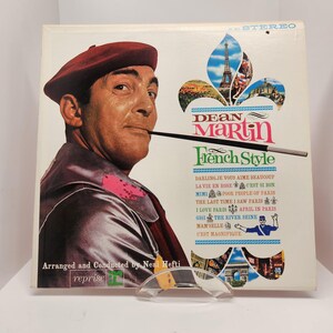 Dean Martin, französischer Stil, Schallplatte, Vintage