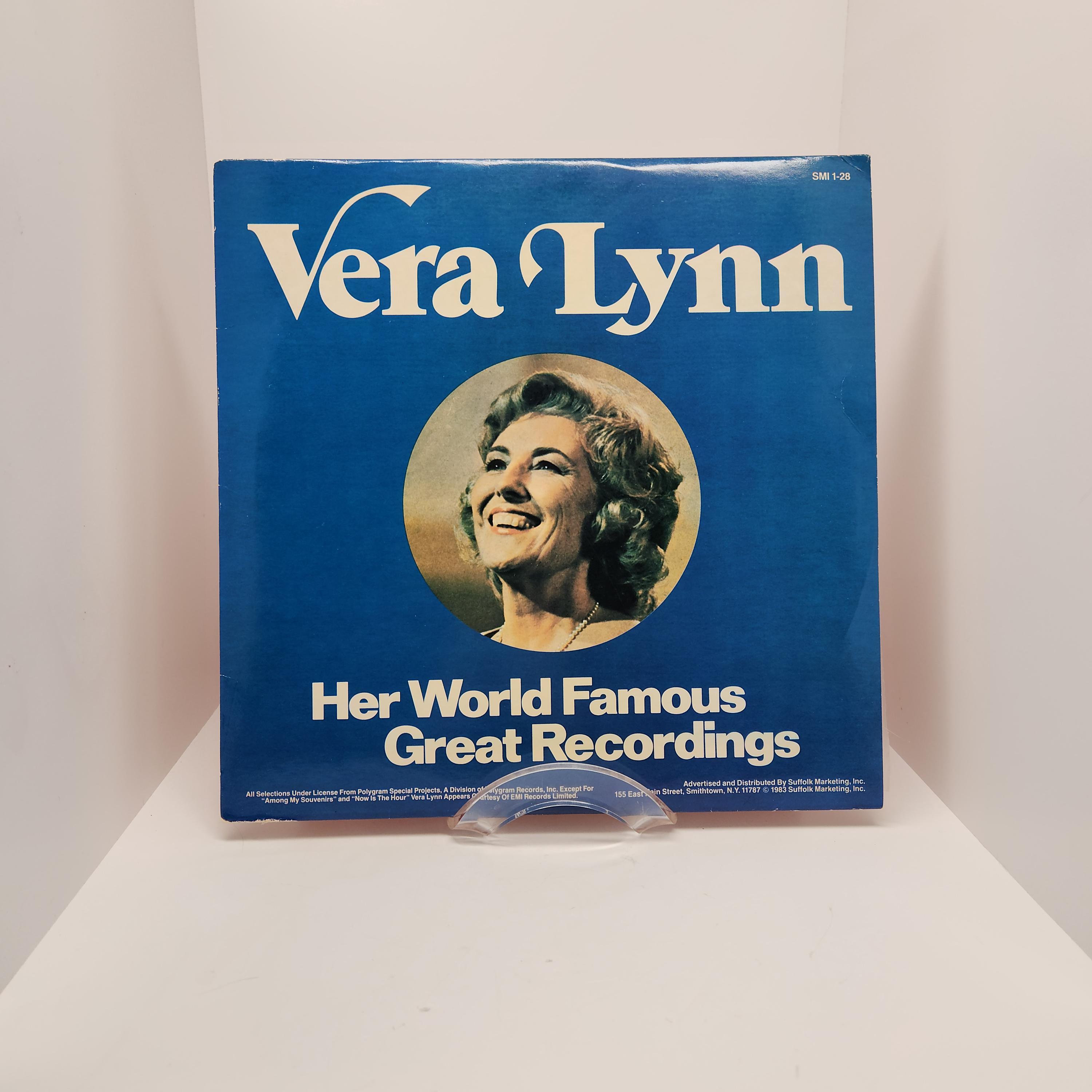 Vera Lynn, Her World Famous Great Recordings, Vinyl Record, Vintage