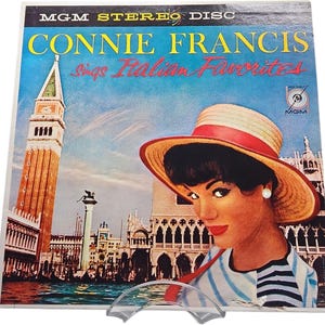 Connie Francis, Sings Italian Favorites, MGM Records, Vinyl Record, Vintage