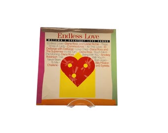 Compilation, Endless Love: Motown's Greatest Love Songs, Diana Ross, Lionel Richie, The Supremes, Commodores, Vinyl Record, Vintage