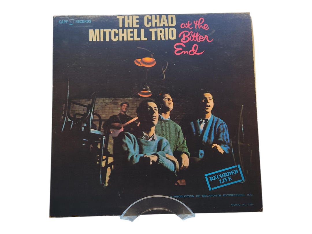 The Chad Mitchell Trio. at the Bitter End, Live Recording, Vinyl Record ...