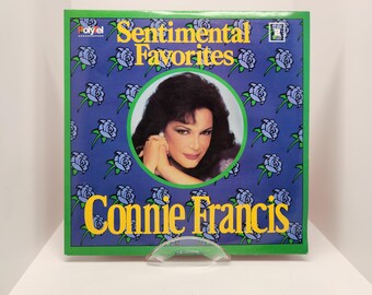 Connie Francis, Sentimental Favourites and Treasury of Love Songs, Double Feature, Vinyl Record, Vintage