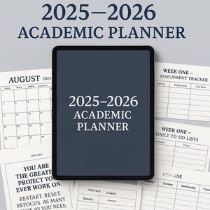 2025-2026 Digital Academic Planner for Students | GoodNotes & Notability iPad Planner