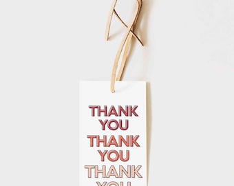 Thank You Printable Gift Tags, Appreciation Gift Tag, Minimalist Thank You Tags, Gratitude Tags for Gifts, Instant Download Thank You Tag