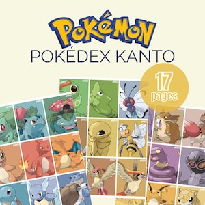 Pokémon Binder Placeholder – Kanto 1st generation – Digital Download.