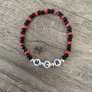 My Chemical Romance Bracelet, MCR, Beaded Friendship Bracelet, Millennial Emo, Elder Emo, The Black Parade, Three Cheers for Sweet Revenge