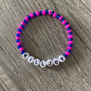 My Chemical Romance Killjoy Bracelet, MCR, Beaded Friendship Bracelet, Danger Days, The Black Parade, Three Cheers for Sweet Revenge, Nanana