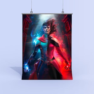 Wiccan Poster - Agatha All Along Art Print, Wanda Maximoff (2024), Wall Art, Movie Poster, Home Decor, Perfect Gift