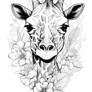 World of Giraffes Coloring Book - Book 2 - Etsy