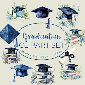 Abschluss Hut Clipart, Senior 2025 PNG, Diplom PNG, College Abschluss Clipart, Aquarell Clip Art, digitaler Download, kommerzielle Nutzung