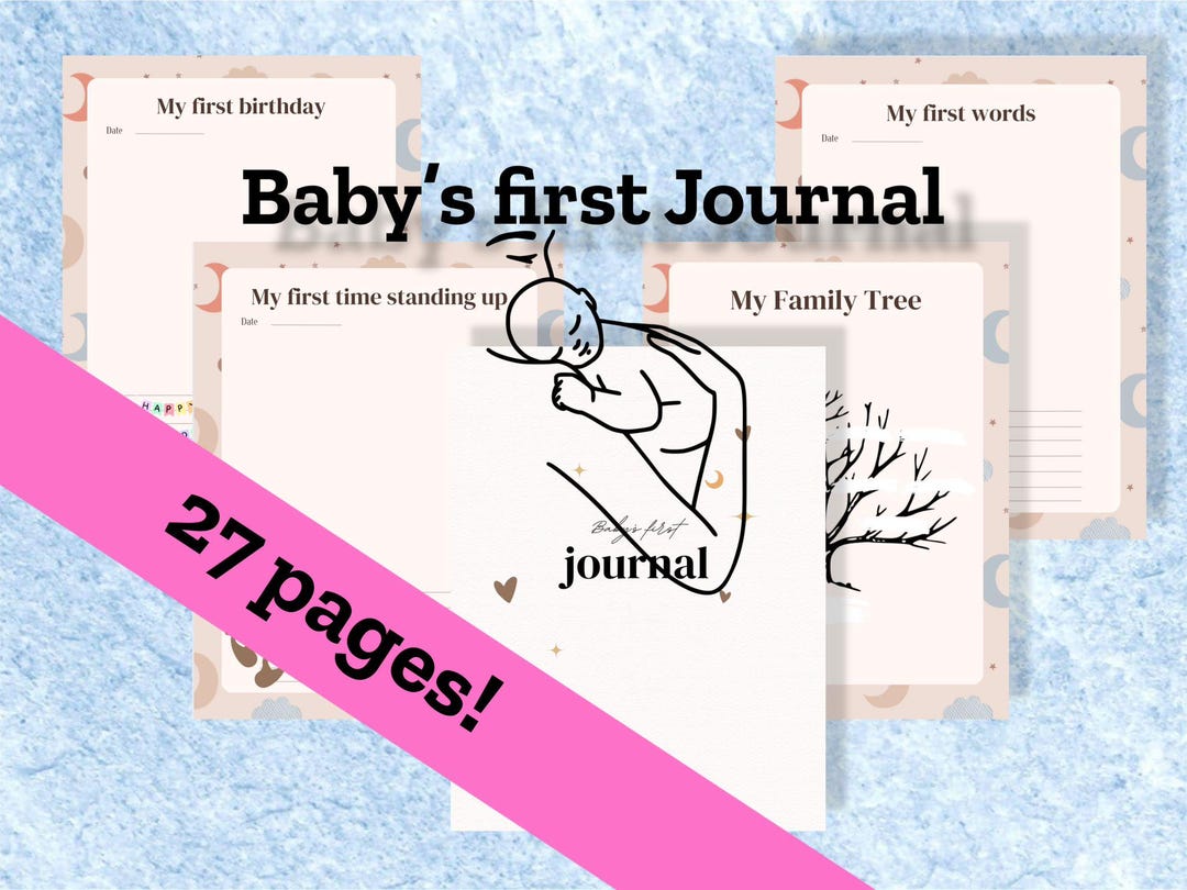 Baby's First Journal - Etsy