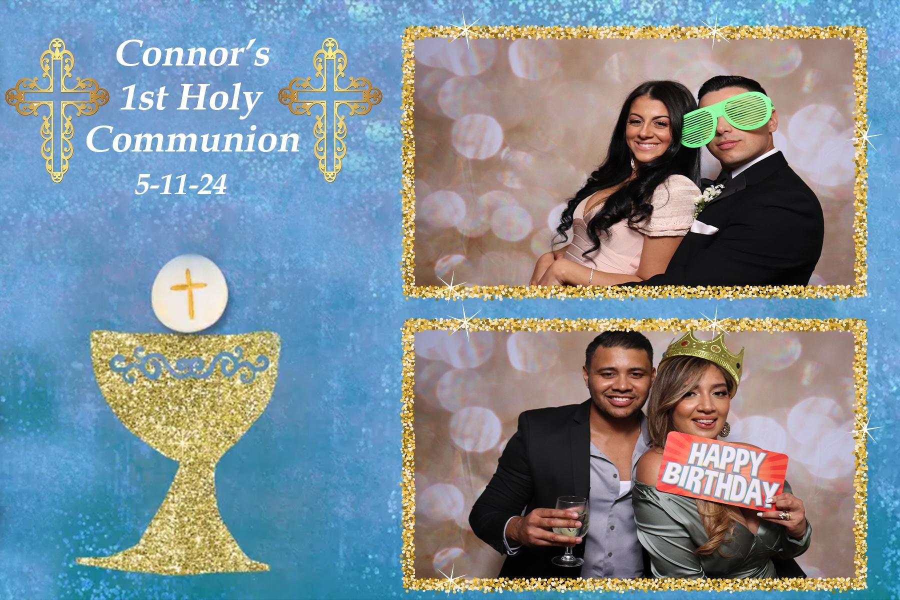 Communion Photo Booth Template, First Holy Communion Photo Booth ...